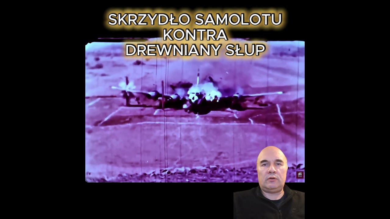 Skrzydła samolotu odpadają przy zderzeniu z drewnianym słupem #crash #historia