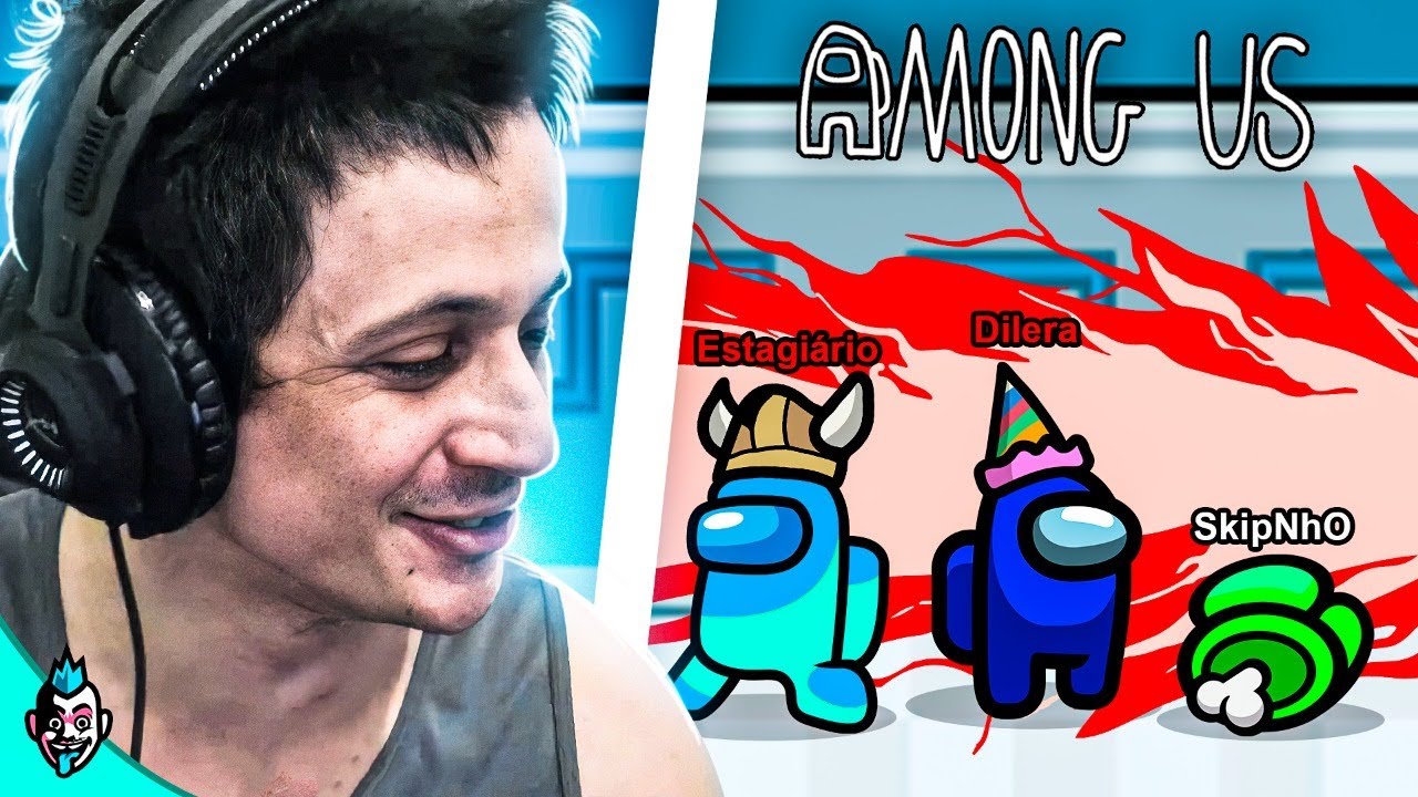 NÃO PERCO MAIS DE IMPOSTOR!!! AMONG US FT. SKIPNHO, ESTAGIARIO E CIA...