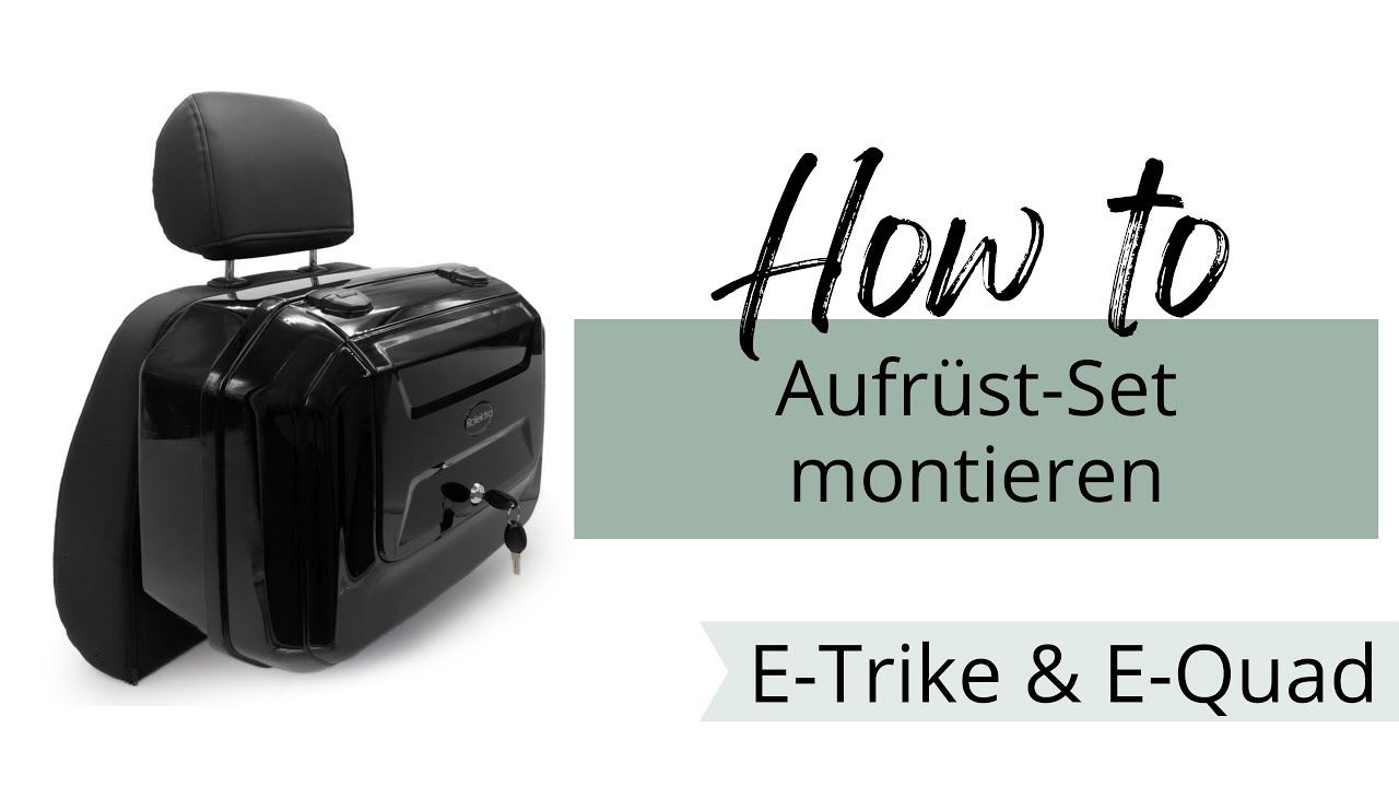 How to: Aufrüst-Set auf Premium montieren für Rolektro E-Trike & E-Quad Seniorenmobil E-Scooter