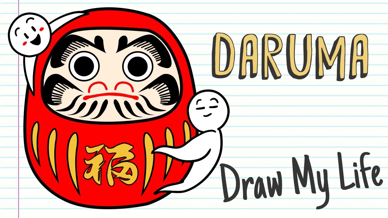 DARUMA, THE AMULET OF PURPOSES IN JAPAN | Draw My Life