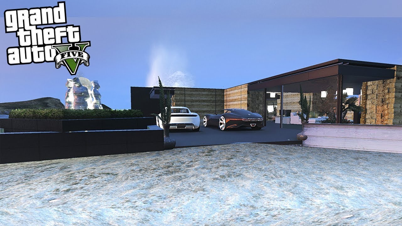 BUYING A BILLIONAIRE MEGA BEACH HOUSE MANSION!! (GTA 5 REAL LIFE PC MOD)