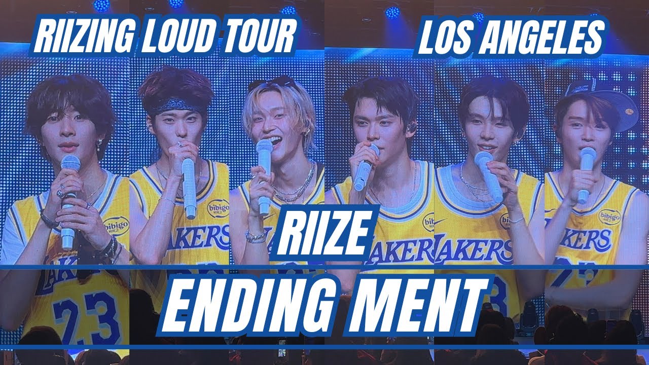 RIIZE Ending ment RIIZING LOUD in LA Los Angeles USA Tour 2025 #riize #riizingloud 