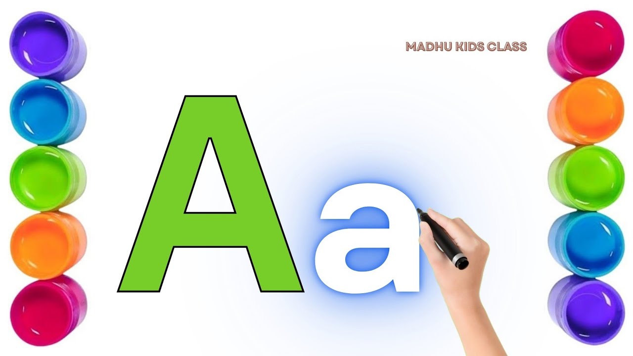 Learn A to Z ABC with Colorful Painting + Tracing 🎨 | Preschool Kids Learning | Alphabet Writing 