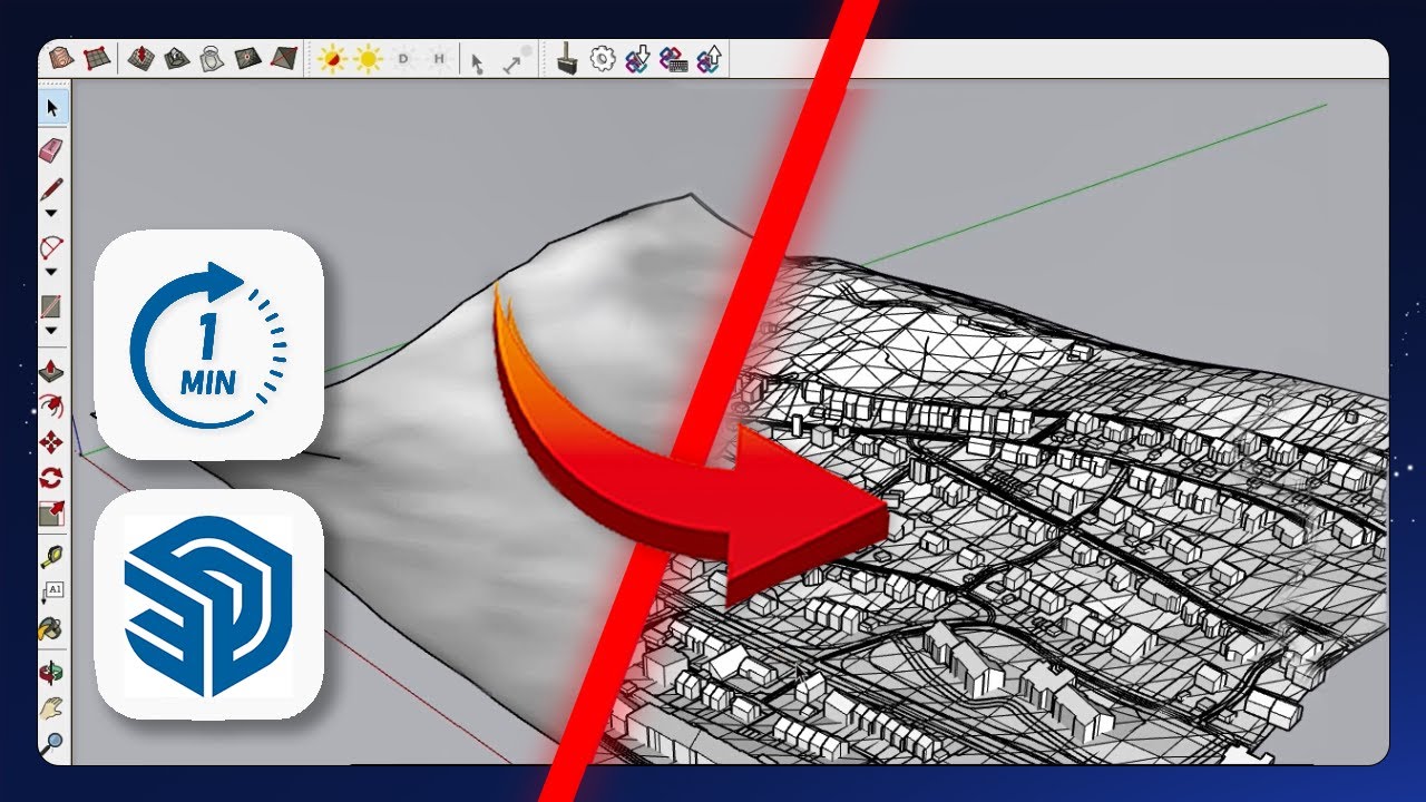 SketchUp - How to Import a Digital Terrain Model (DTM) into SketchUp