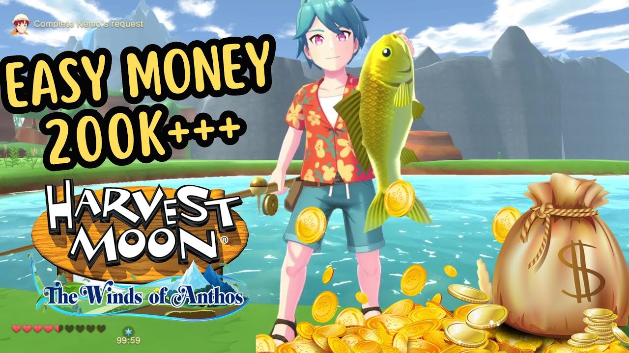 How to Make Money Fast 200.000+ Gold per day - Harvest Moon: The Winds of Anthos