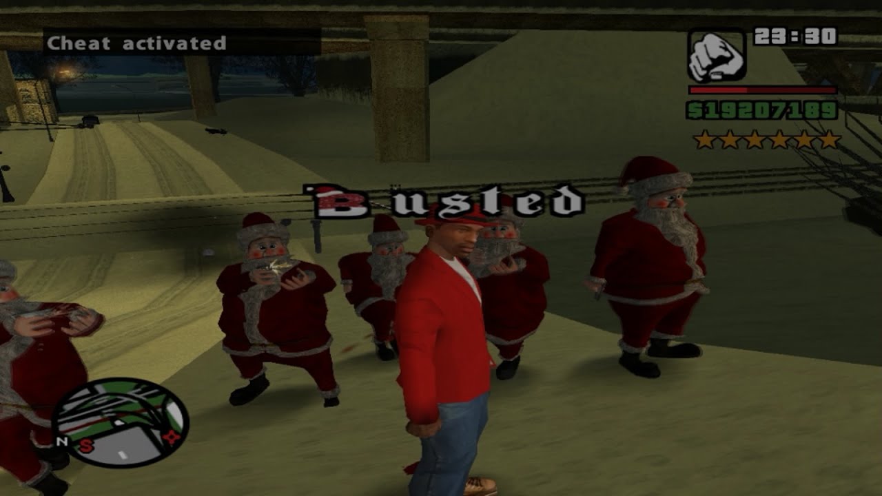 GTA SA BUSTED 66 (Счастливого Рождества)