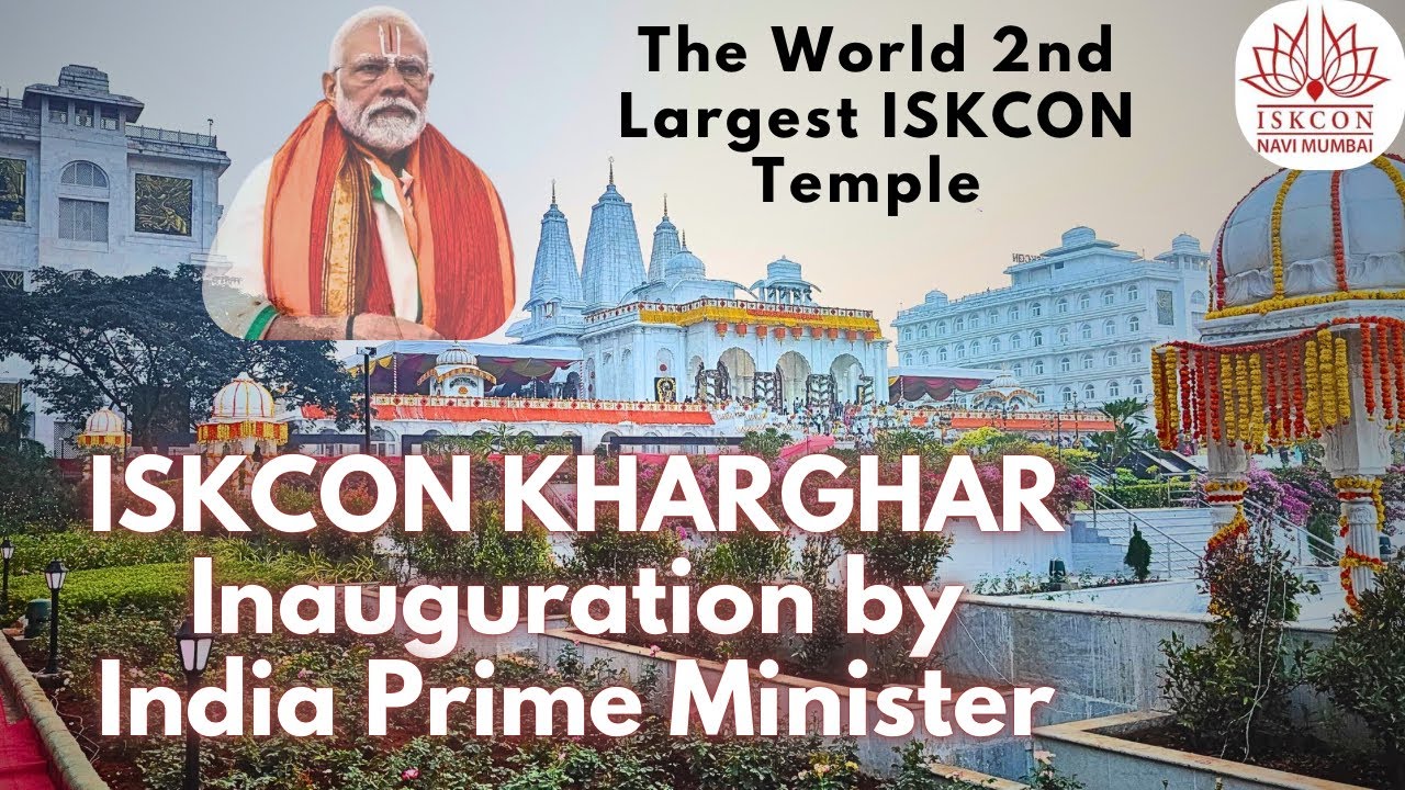 PM Modi Inauguration 2ND Biggest ISKCON Temple | New Temple project Kharghar | Jagat Krishna Das