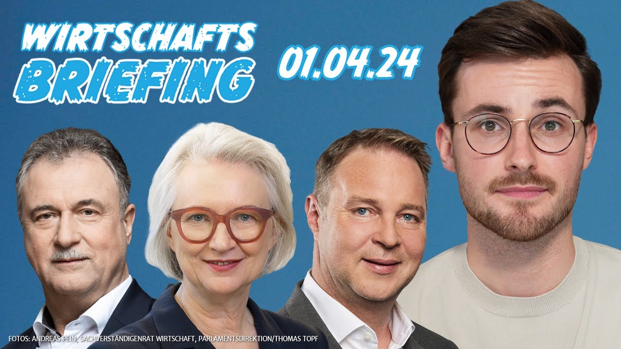 Bahn-Einigung, 4-Tage-Woche, Armutsbericht | WIRTSCHAFTSBRIEFING | 1. April 2024 mit Maurice Höfgen
