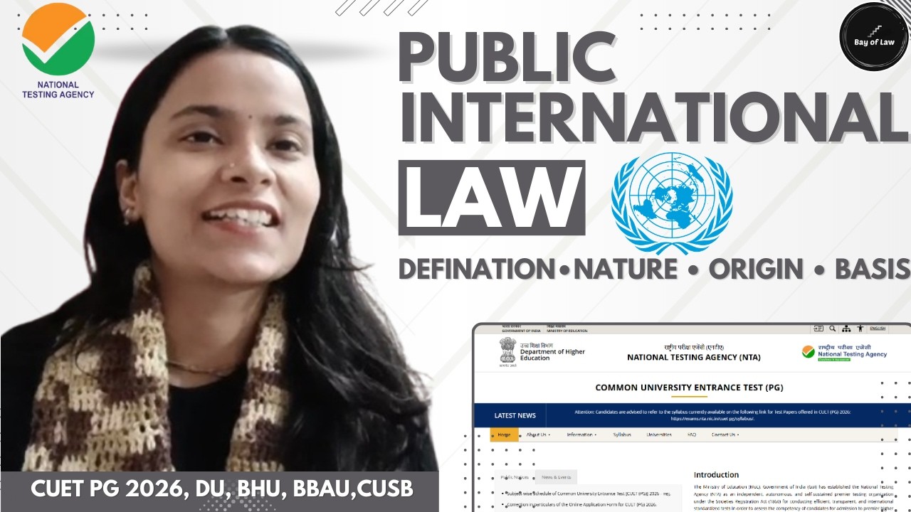 Public International Law: Nature, Definition, Origin & Basis Explained | CUET PG 2026 & CLAT