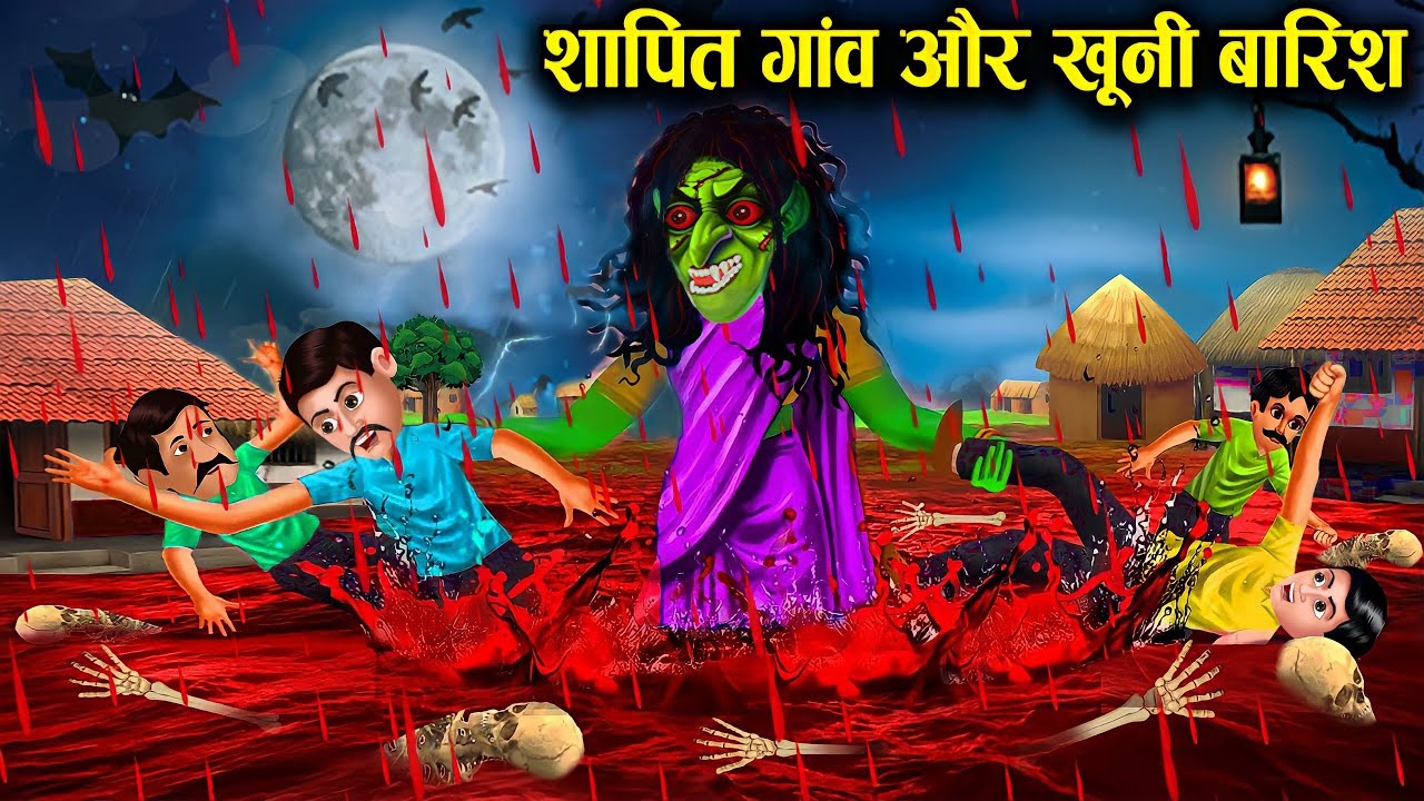 शापित गांव और खुनी बारिश ! shapit gao aur barish ! horror stories ! witch stories ! hindi kahaniyan