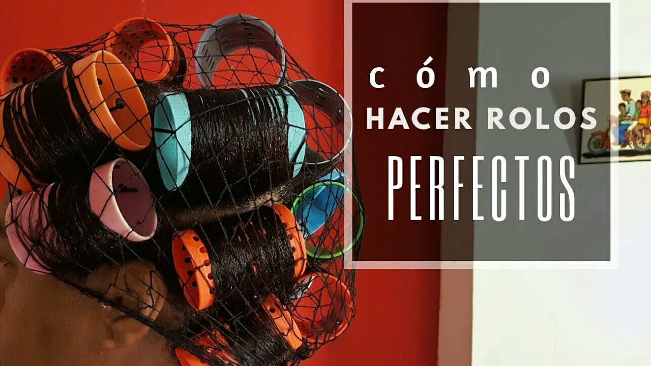 Cómo hacer unos rolos perfectos estilo Dominicanas  *Roller sert hair*