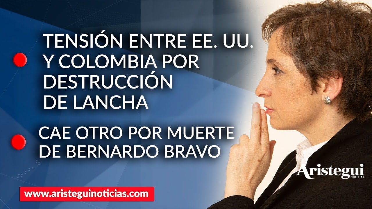 Aristegui en Vivo | EE.UU. ataca lancha cerca de Colombia; Trump y Petro cruzan señalamientos