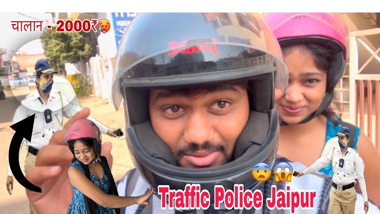 Aaj Tho Popat Ho Gaya || Jaipur Traffic Police 👮 Ne Roka