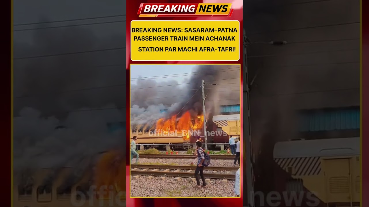 A major scare gripped passengers at Sasaram Railway Station after a fire reportedly broke out in