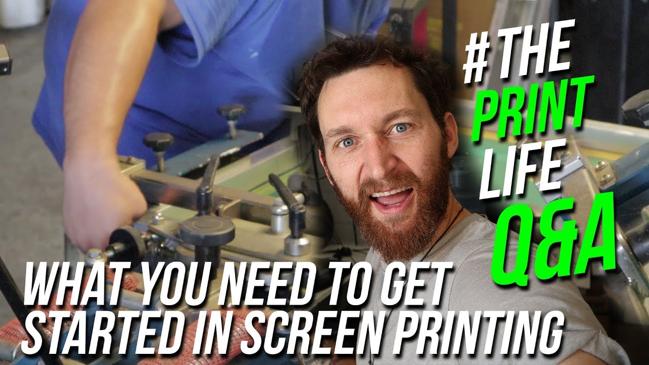 What you need to start screen printing.