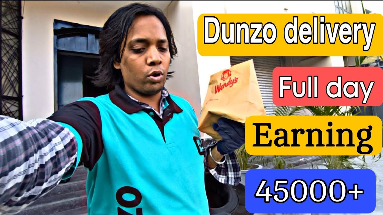 dunzo delivery full day earning monthly  45000+ salary🤑🤑 #imsagar #deliveryboy #dunzo  #viralvideo