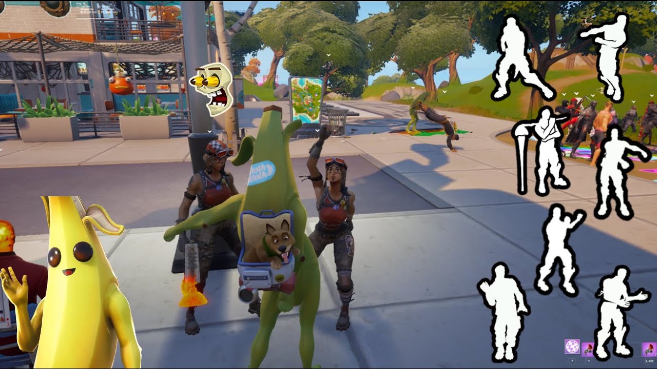They Were Not Expecting A Peely Skin To Start Flexing The Rarest Emotes...😳  (Party Royale)