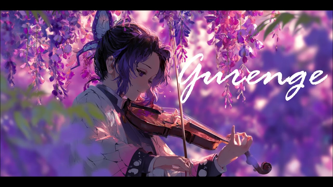 gurenge🦋| demon slayer OP 1 | 鬼滅の刃 | shinobu kocho | LiSA | red lotus | kimetsu no yaiba | violin