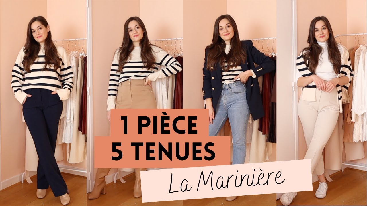 PORTER LA MARINIÈRE CET AUTOMNE | 5 Tenues avec un pull rayé | Lauriane Villa