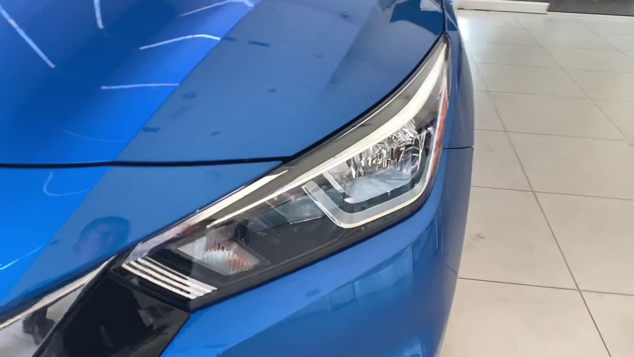 2020 Brand New Nissan Versa SV in Electric Blue Metallic Reveal