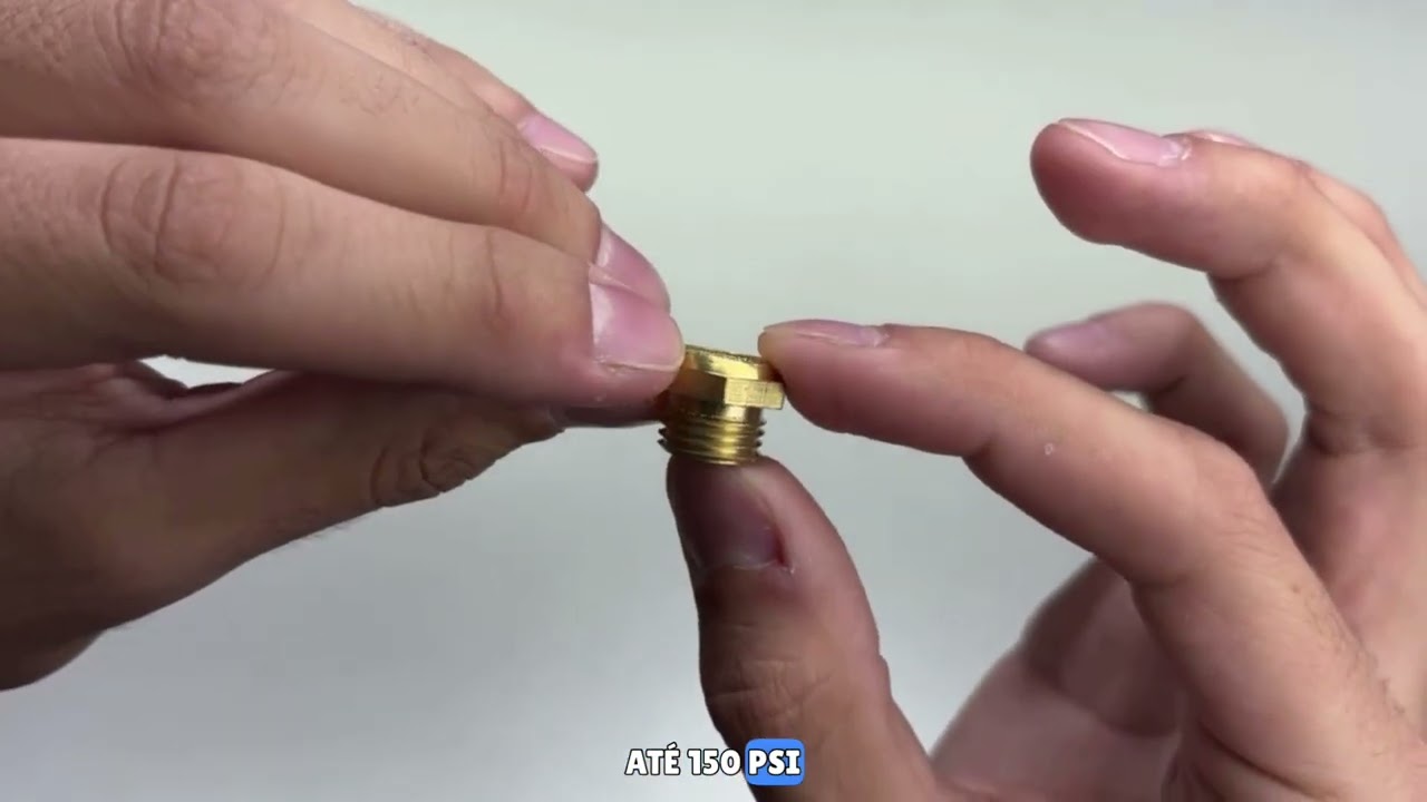 25x Silenciador Rosca 1/4 Bsp Reto Chato Sinterizado Bronze