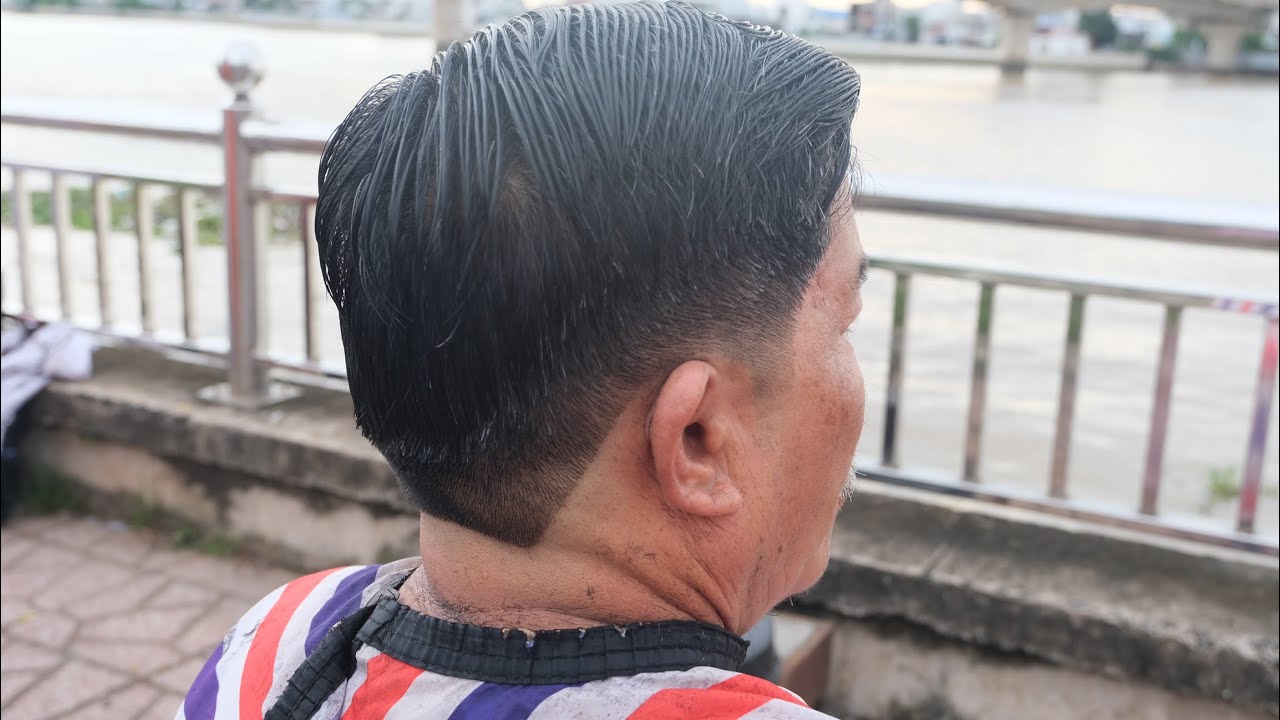 Chia sẻ cắt kiểu tóc chân phương chải thấp/lê vững barber shop