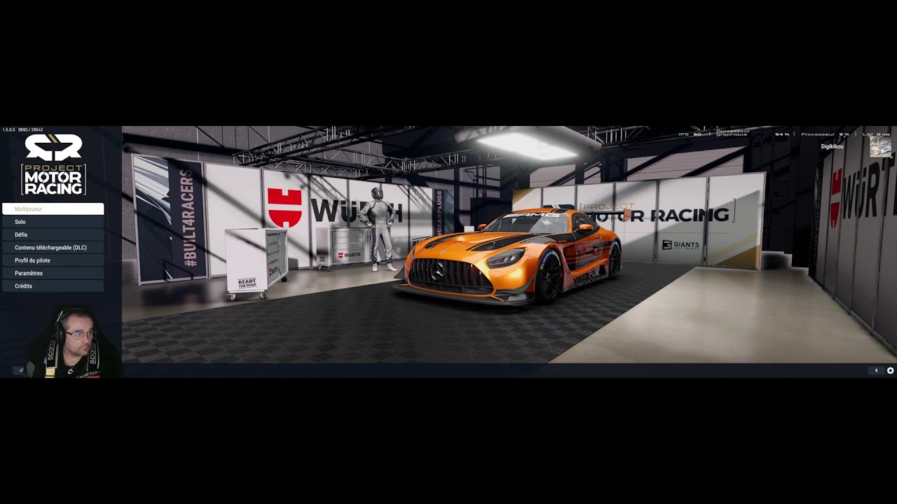Project Motor Racing. Le DLSS marche à merveille !!! Les FPS aux taquets.