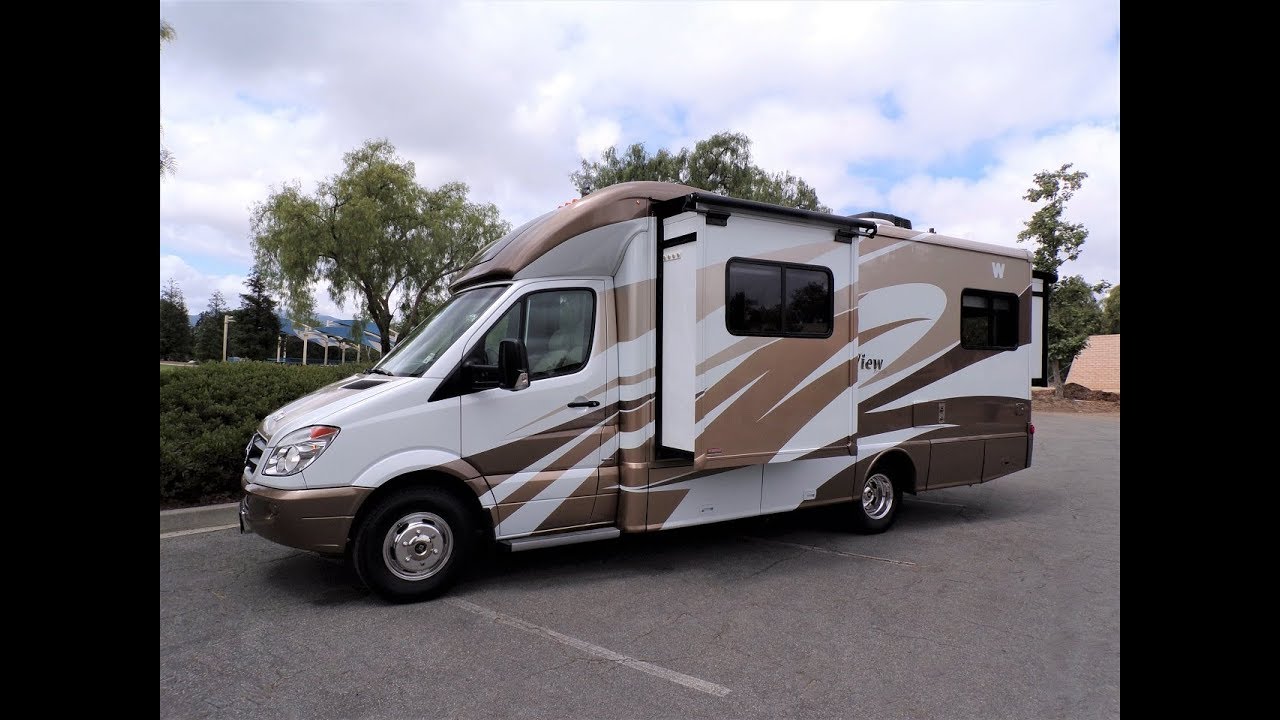 2013 Winnebago View Profile 24G Double Slide Out Mercedes Turbo Diesel Full Body Paint 33K Miles 480