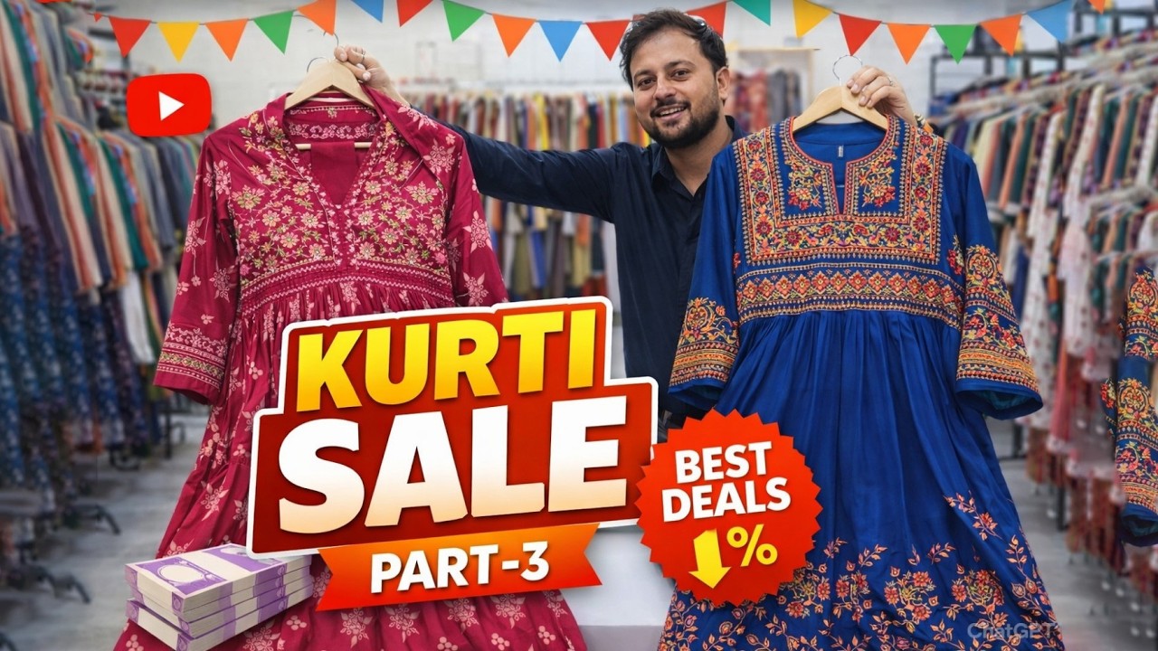 सीधे फैक्ट्री से कुर्ती 😱 Wholesale Kurti Collection 2026 | 2 पीस 3 पीस सेट सबसे कम दाम में | Part-3