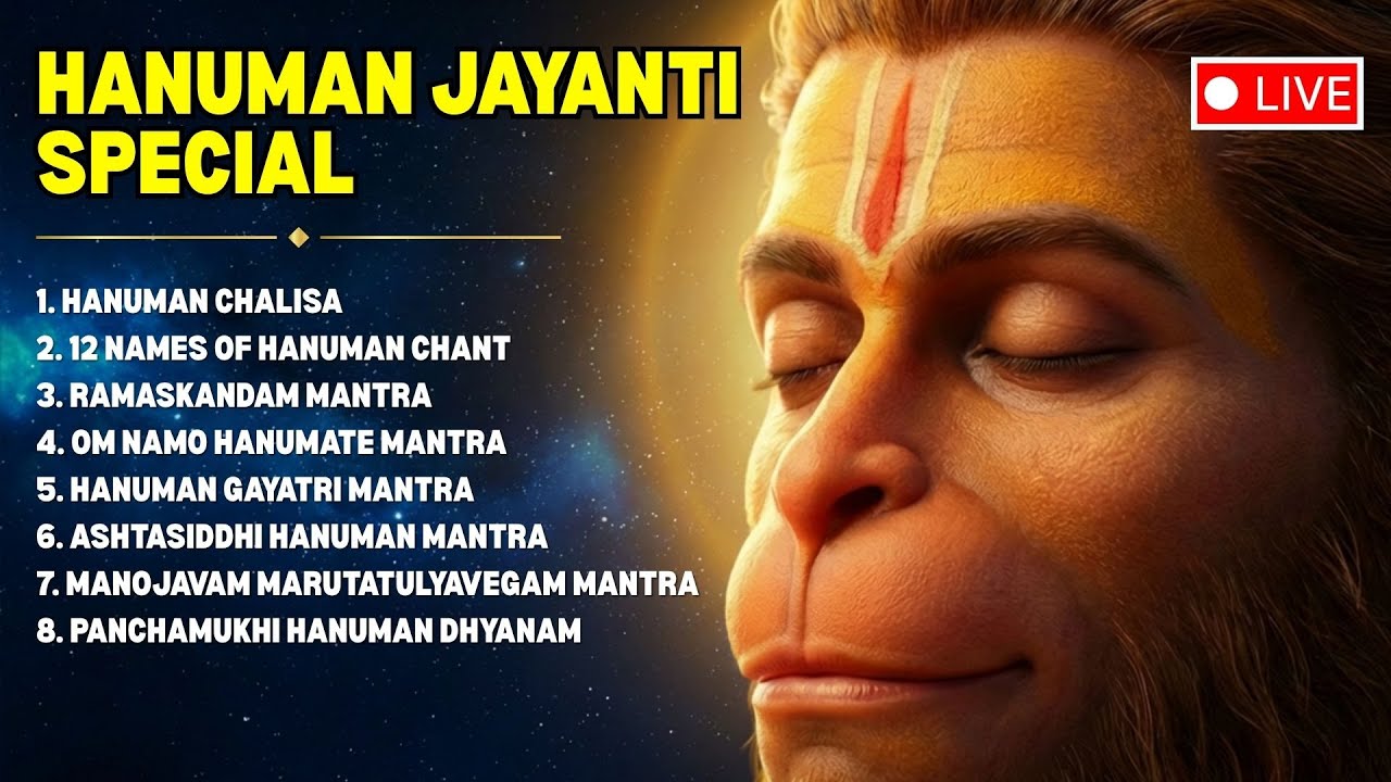 HANUMAN JANMOSTAV 2026 SPECIAL | NON STOP POWERFUL HANUMAN MANTRAS (Hanuman Jayanti Bhajans)