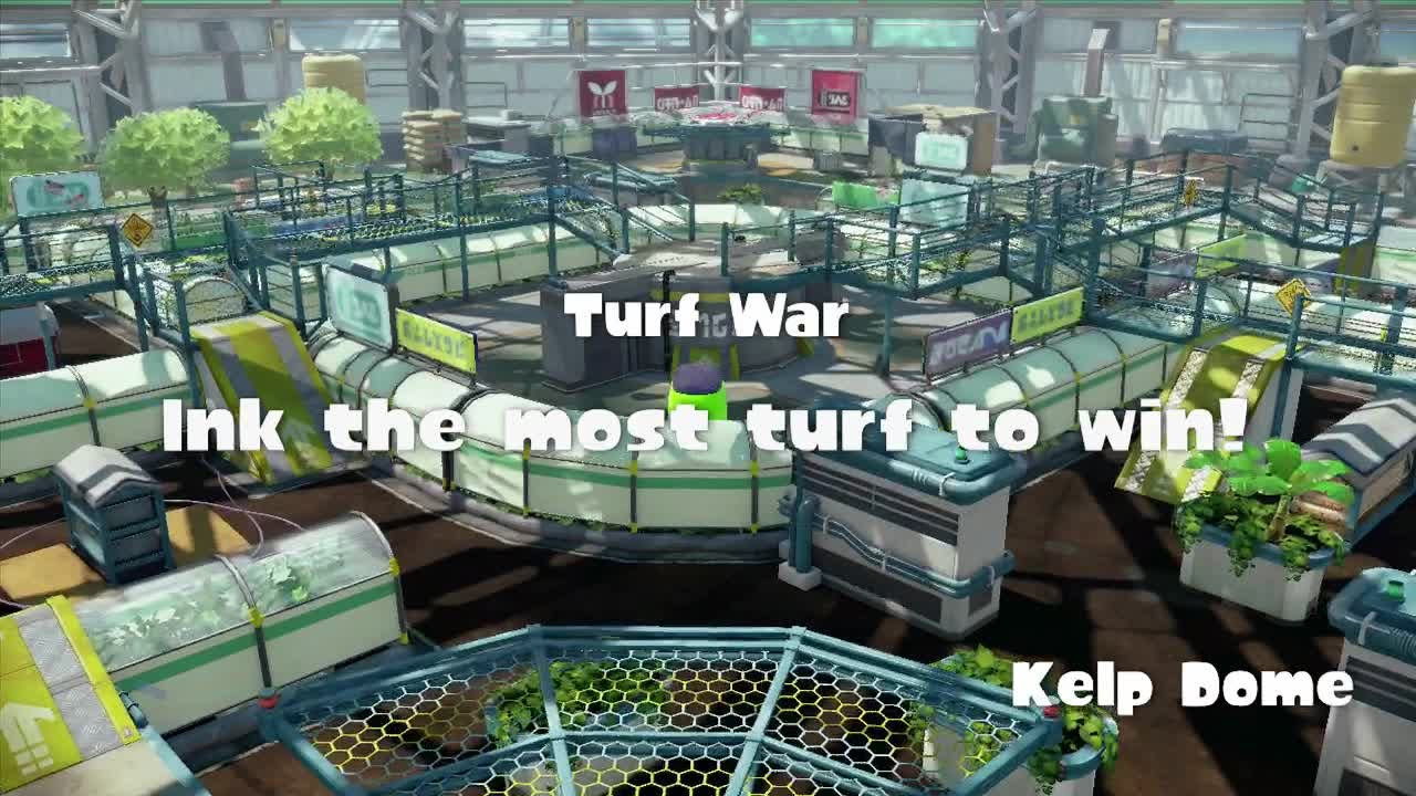 Splatoon - Kelp Dome DLC Map Gameplay [ HD ]