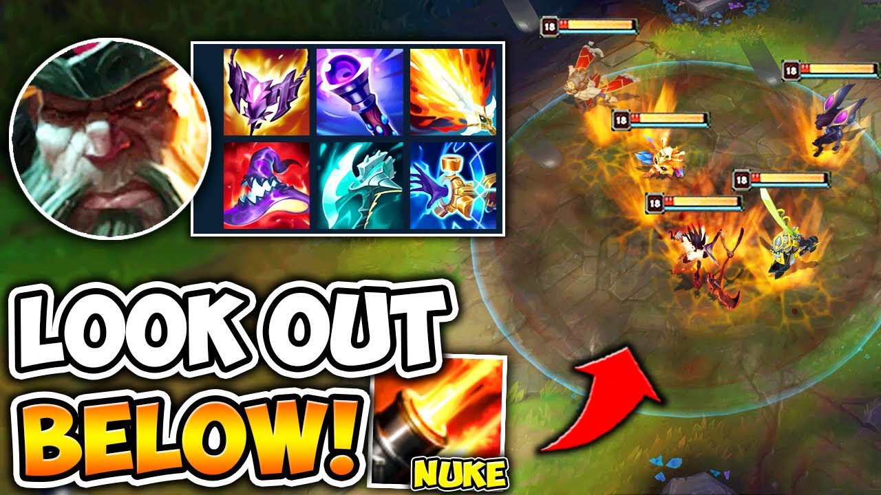 Gangplank but I have 800 AP and my ult is a Tactical Nuke (MASSIVE AOE DAMAGE)