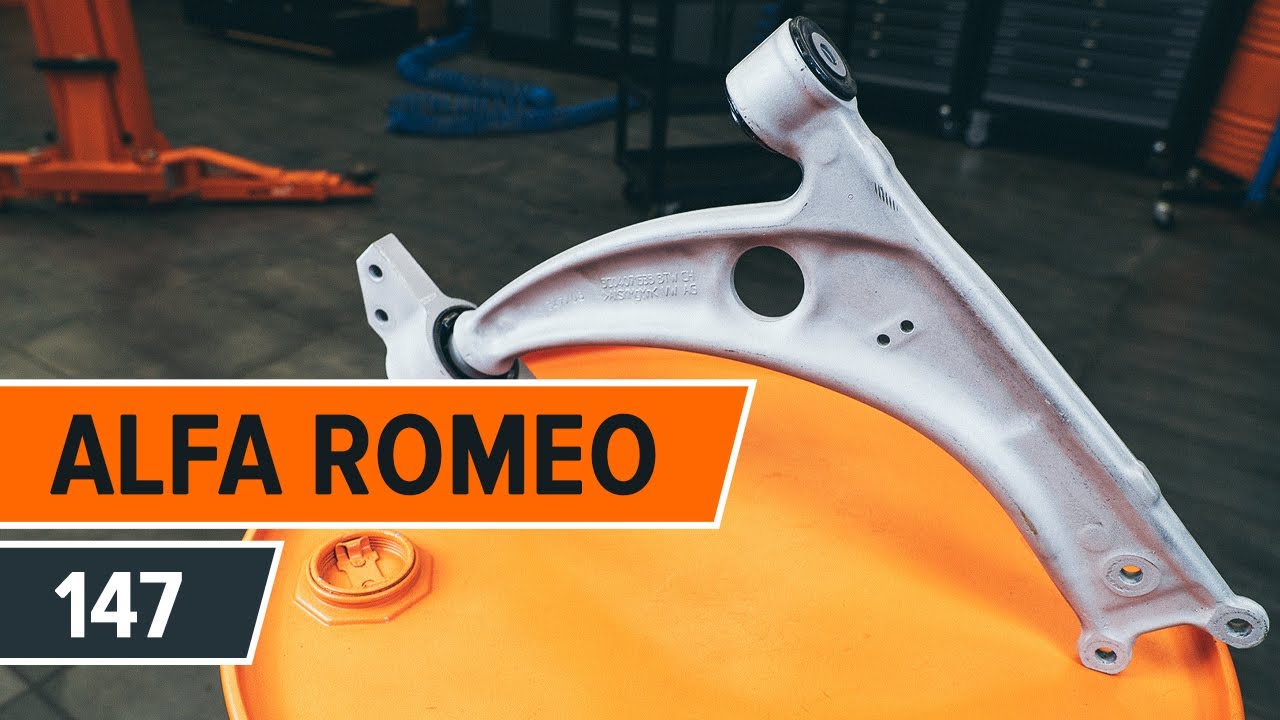 How to change suspension arm on ALFA ROMEO 147 (937) [TUTORIAL AUTODOC]