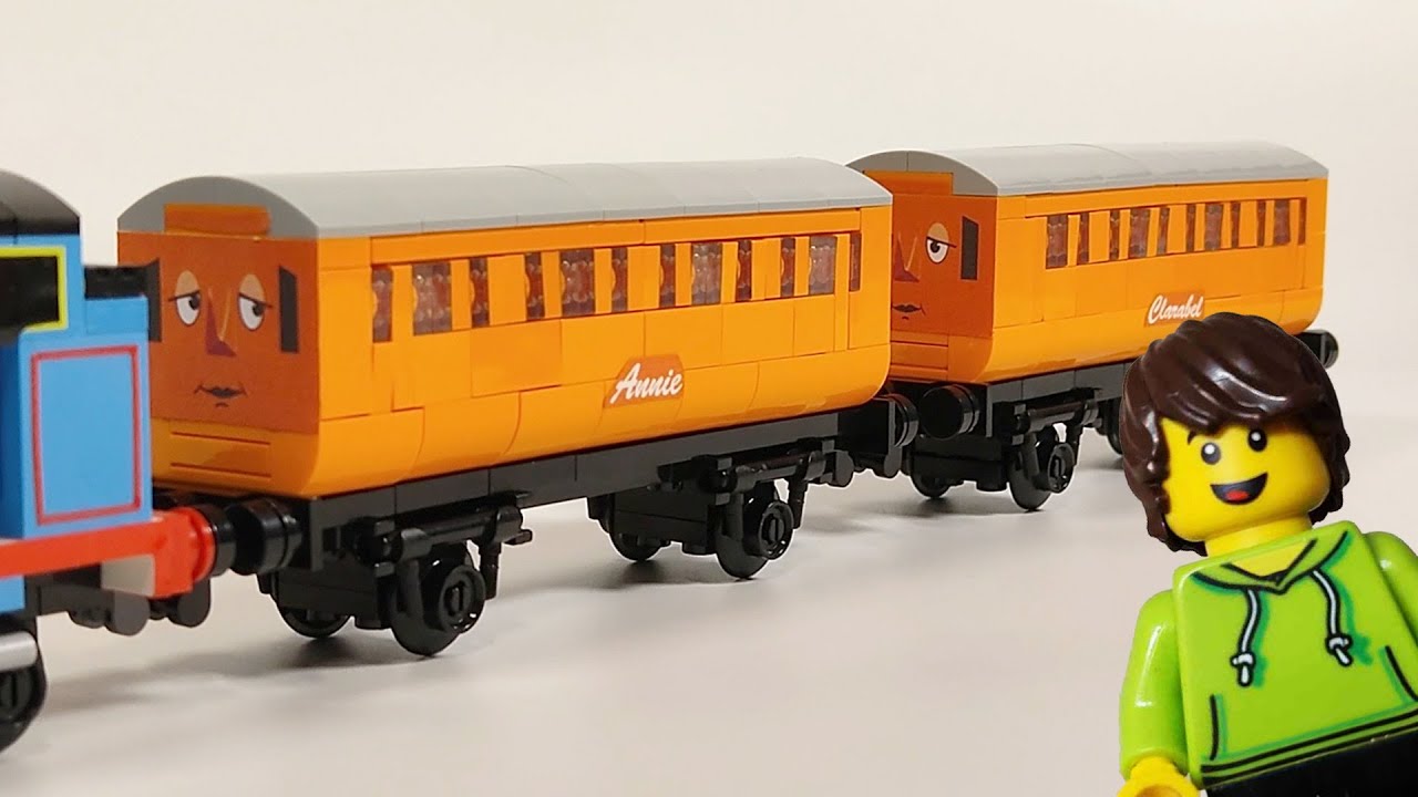 How I made LEGO mini Annie & Clarabel (Thomas & Friends) - Larry's Lego