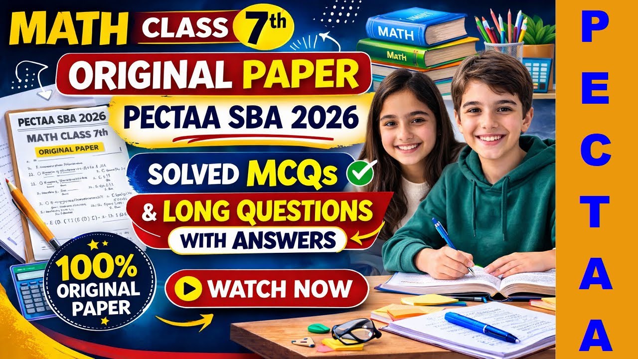 LIVE: 7th Math SBA PECTA 2026