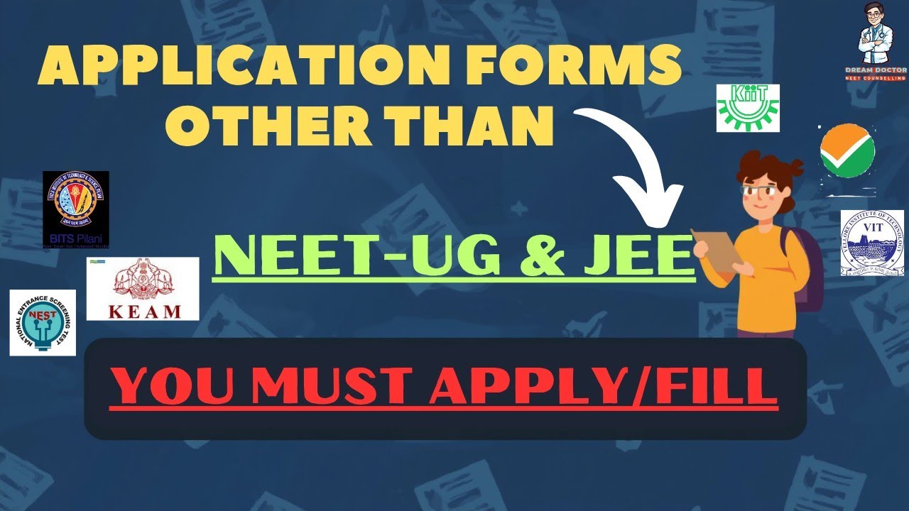 📚FORMS YOU MUST FILL OTHER THAN NEET-UG & JEE | PLAN - B FOR NEET ASPIRANTS 