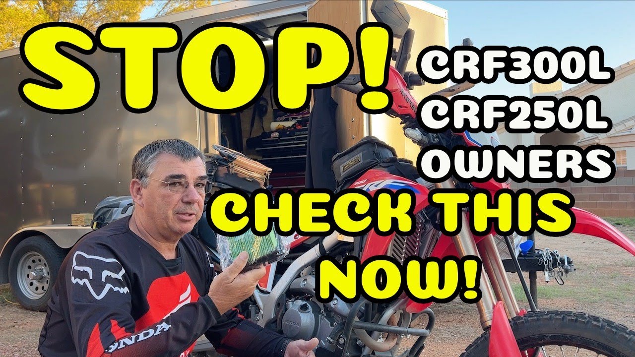 Honda CRF300L CRF250L Owners! You Need To Do This!  Air Filter Replace #crfsonly