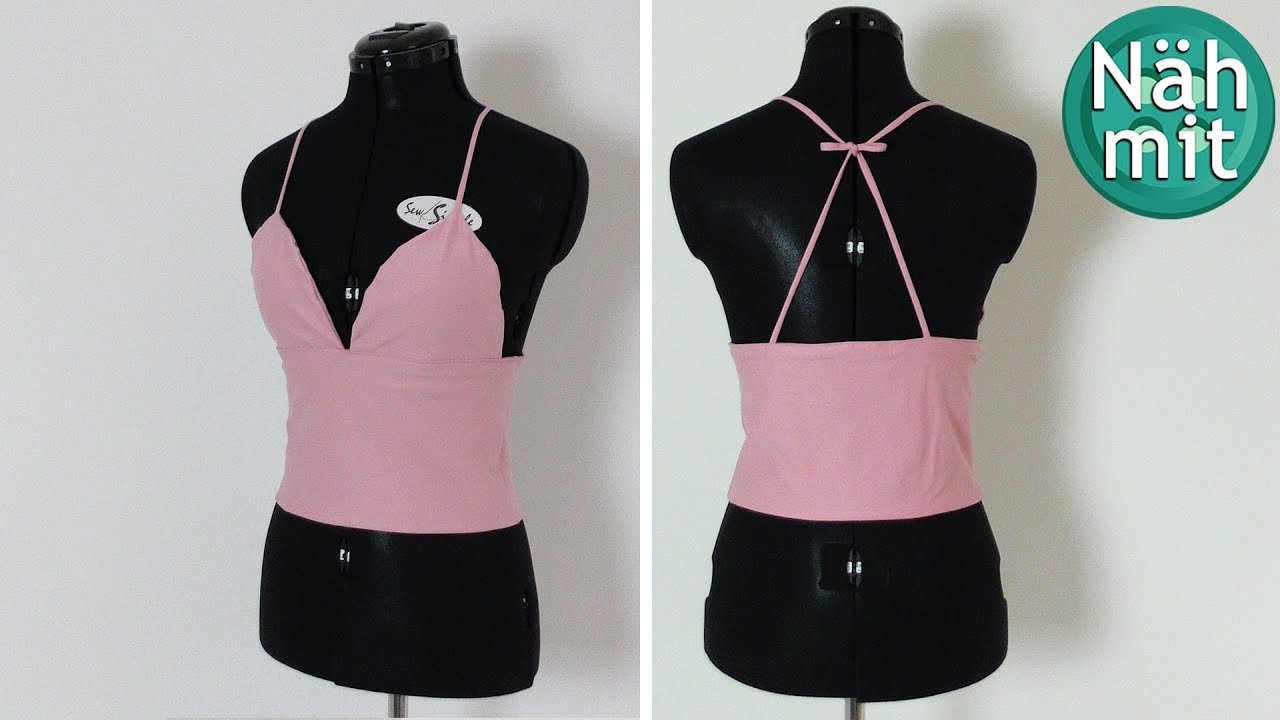 Bustier Top selber nähen | Oberteil aus Stoffresten | Näh mit mir