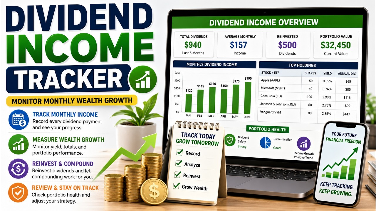Dividend Income Tracker &mdash; Monitor Monthly Wealth Growth