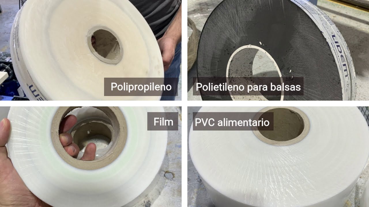 Máquina manual para el corte de rollos o bobinas de plástico