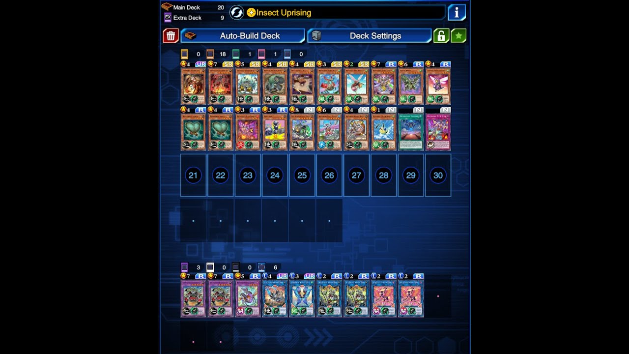 YuGiOh Duel Links Insect Decklist Trial 2