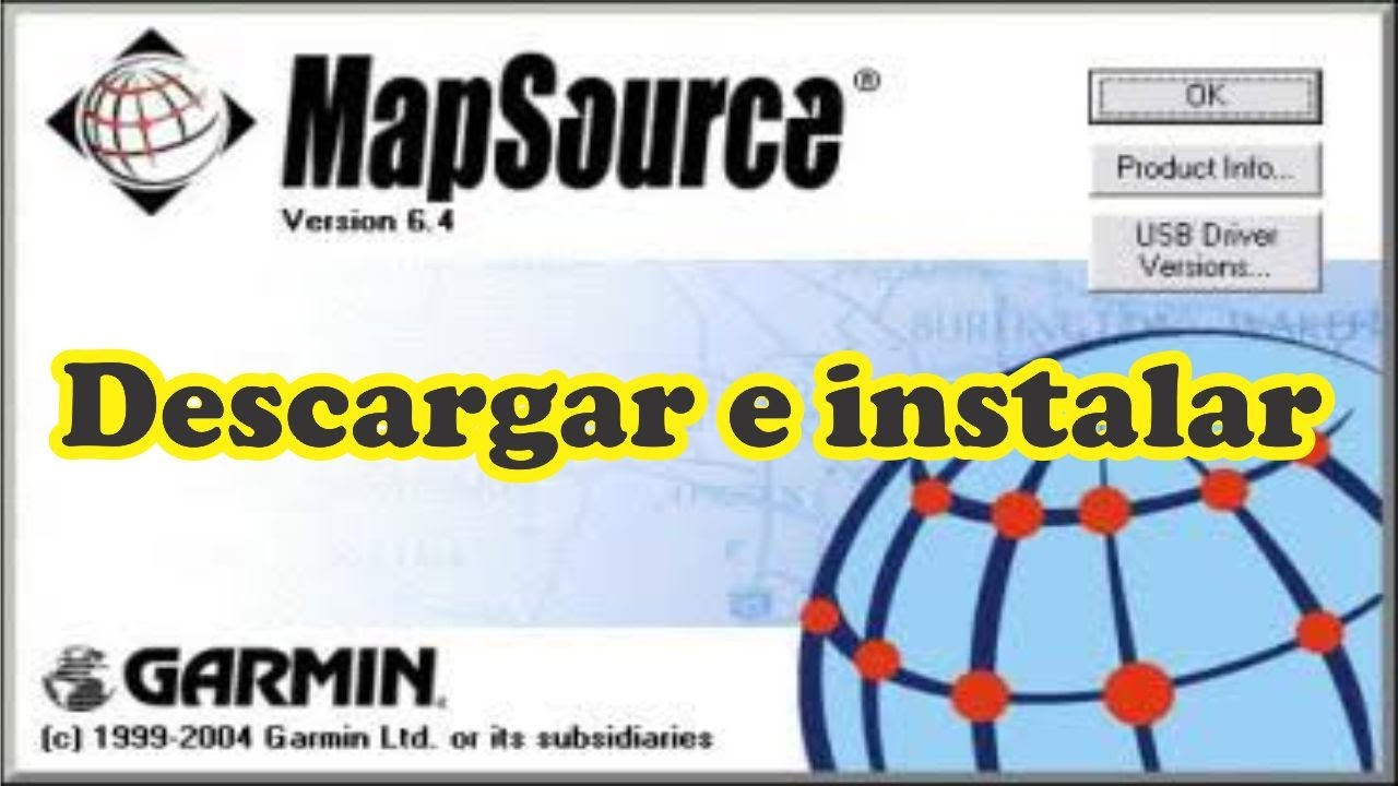Descargar e instalar el  MAPSOURCE 2020 - Topografía - GPS. Problema de instalación resuelto.