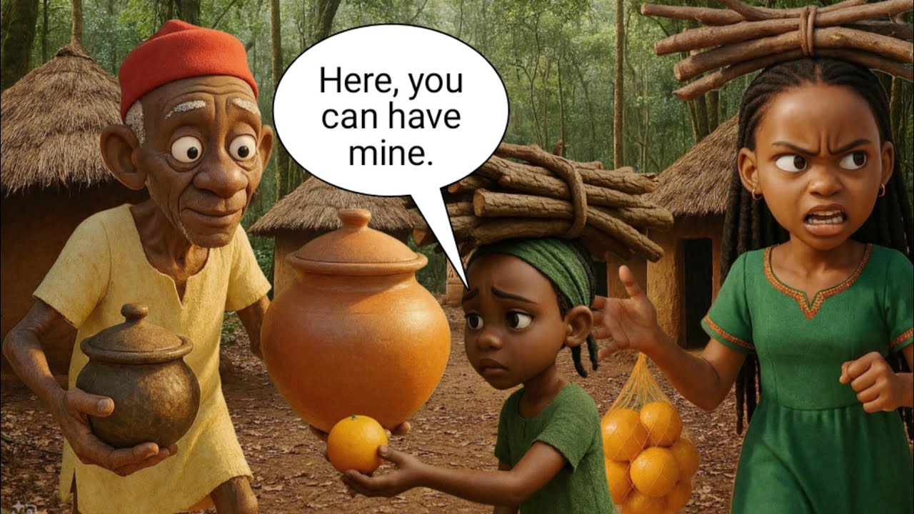 In gratitude, the Old Man gave her an Empty Clay pot, but told her never to leave it open. Folktale