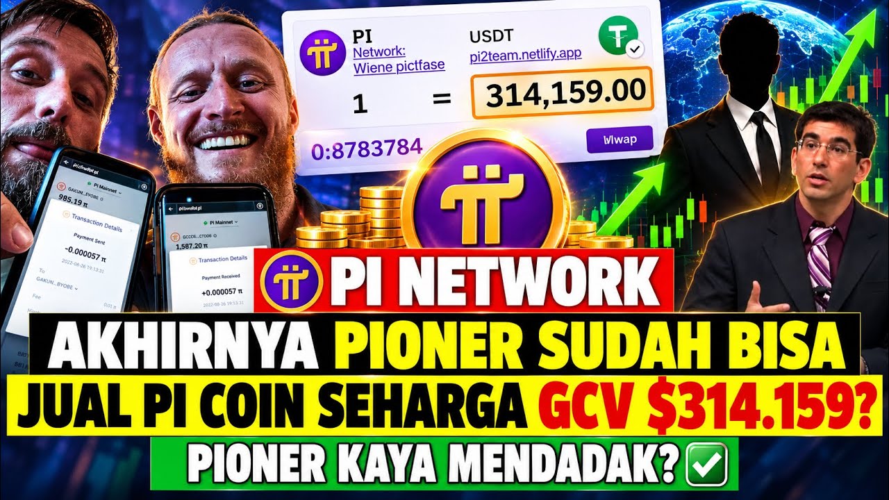 PI NETWORK - CAN PIONEERS FINALLY SELL PI COIN AT THE GCV PRICE OF $314,159? || PIONEERS RICH OVE...