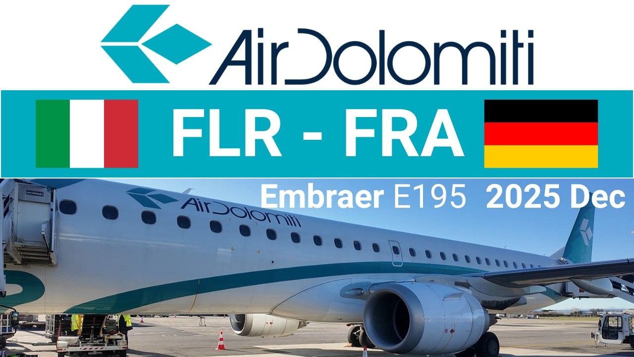 [EN8855] Air Dolomiti Flight FLR  FRA: Florence Firenze Frankfurt Francoforte Lufthansa