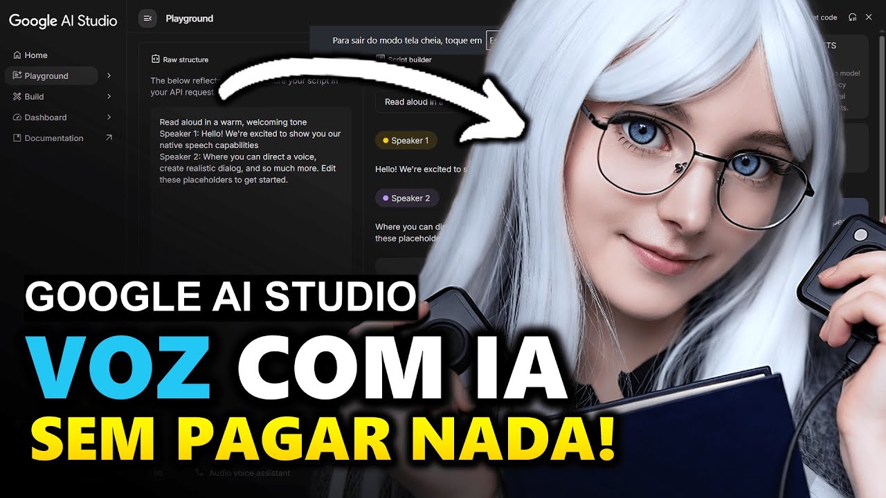 Transforme Texto em Voz REAL com IA do Google - Gr&aacute;tis