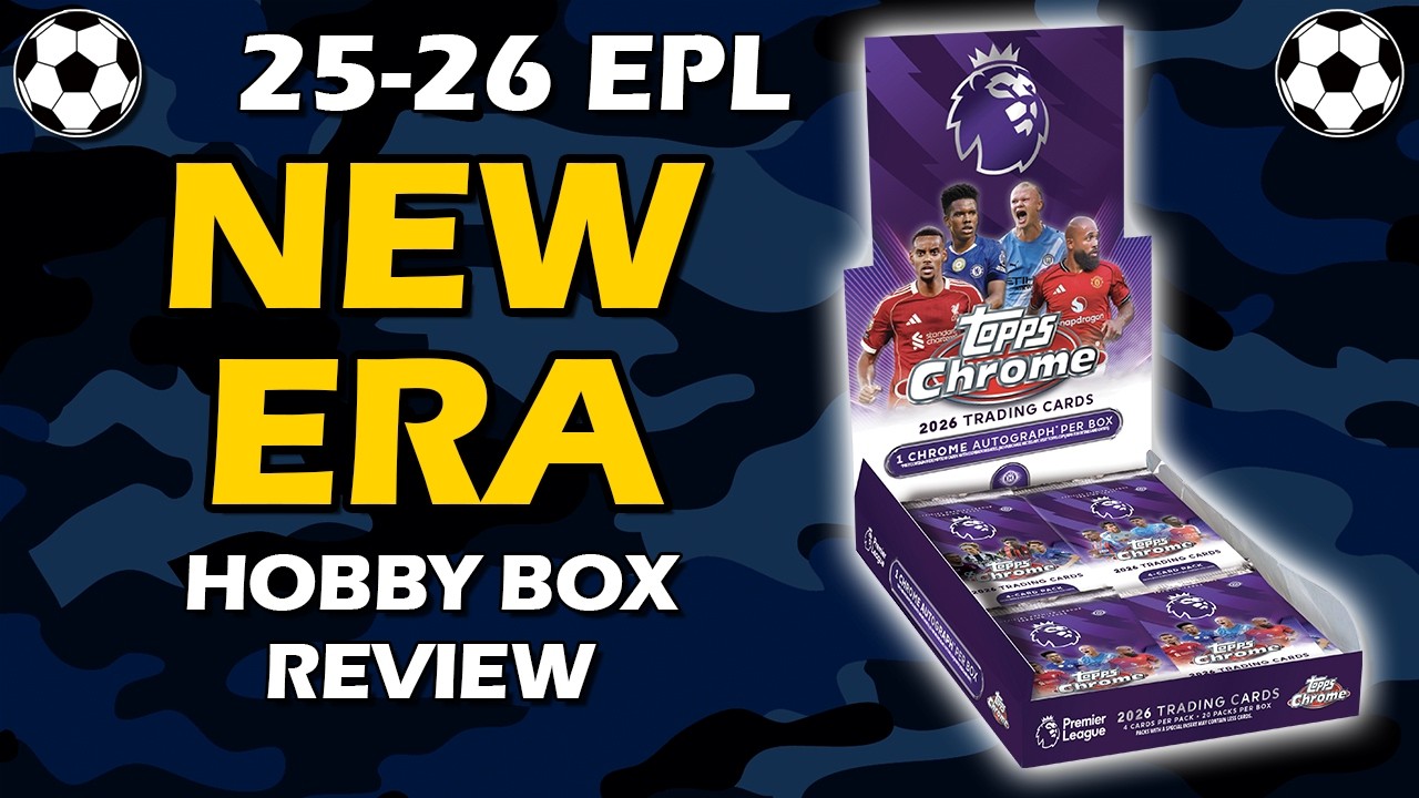 Обзор коллекционного набора футбольных карточек Topps Chrome EPL сезона 2025-26