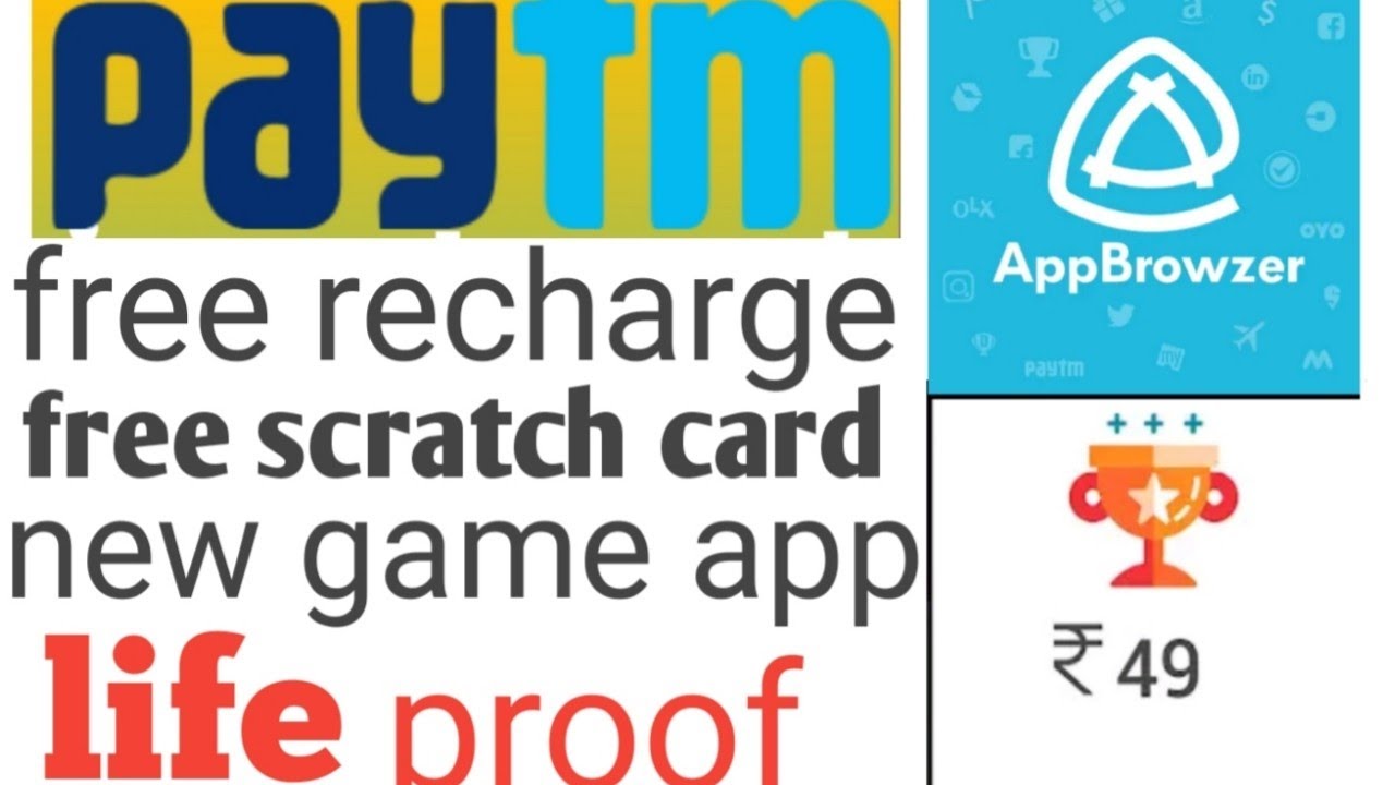Free recharge free scratch card Paytm wallet