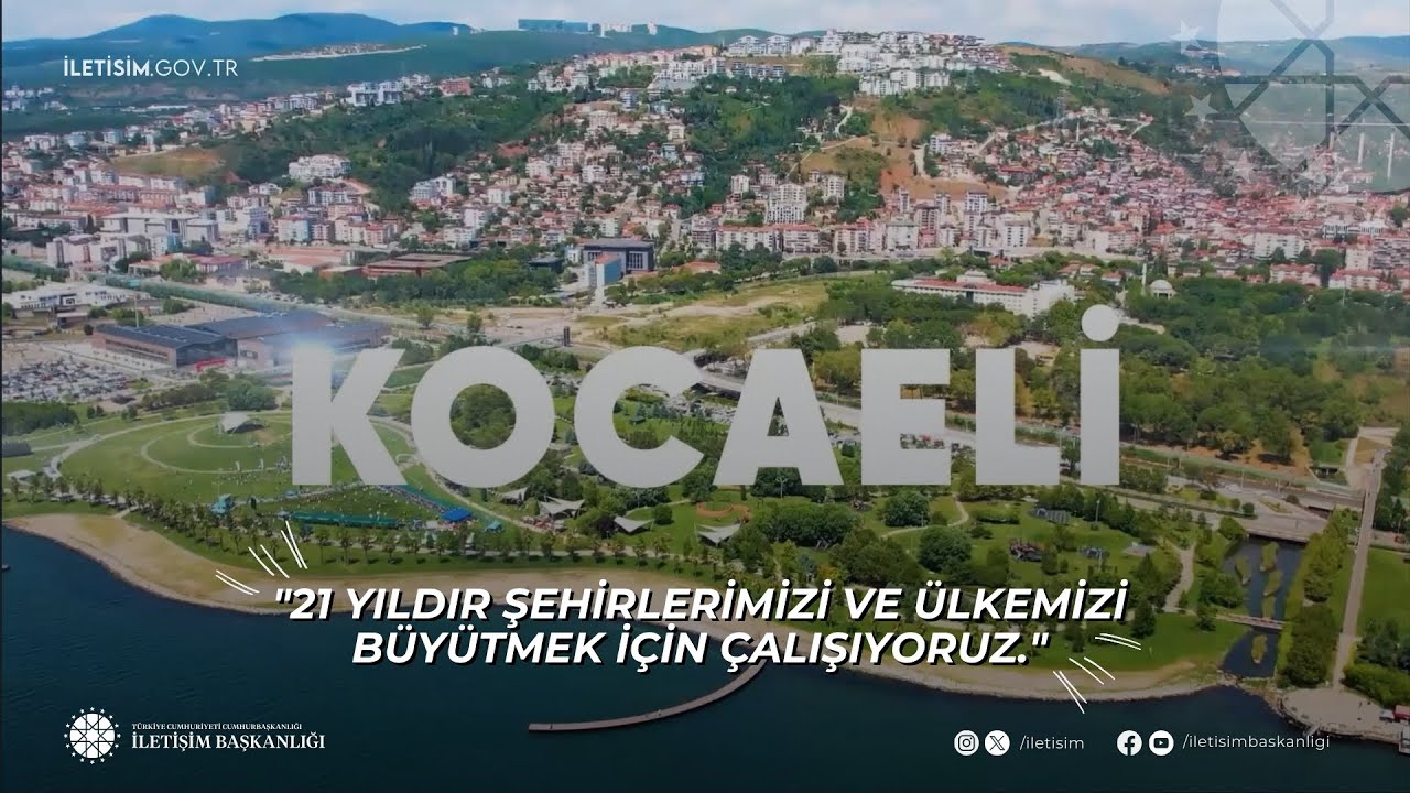 21 yıldır şehirlerimizi ve ülkemizi büyütmek için çalışıyoruz. (Kocaeli)