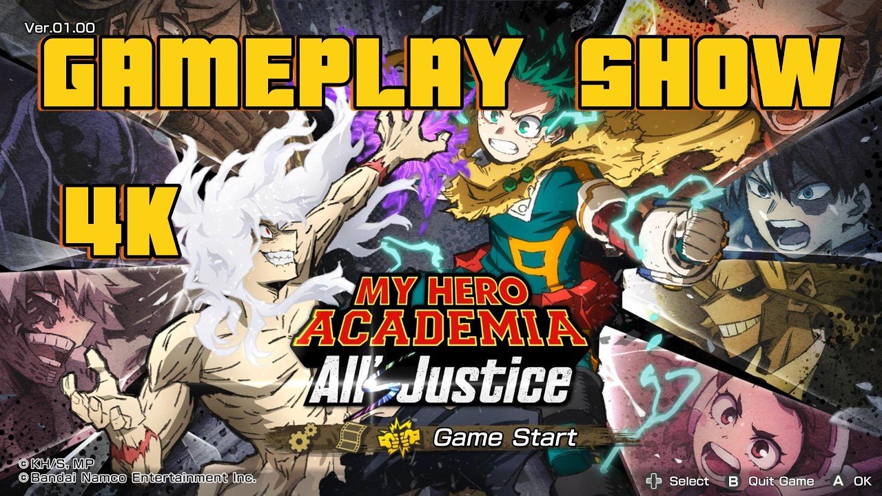 MY HERO ACADEMIA ALLS JUSTICE QUICK GAMEPLAY SHOW WITH COMMENTARY 4K PC/PS5/XBOX SERIES X/S